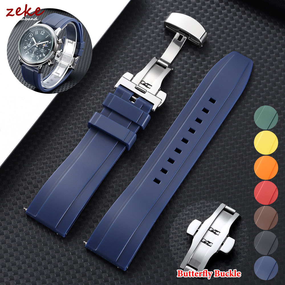 오메가 버터플라이 클래스프용 20mm 22mm 고무 스 - Silicone Watch Band 22Mm 리뷰 및 가격
