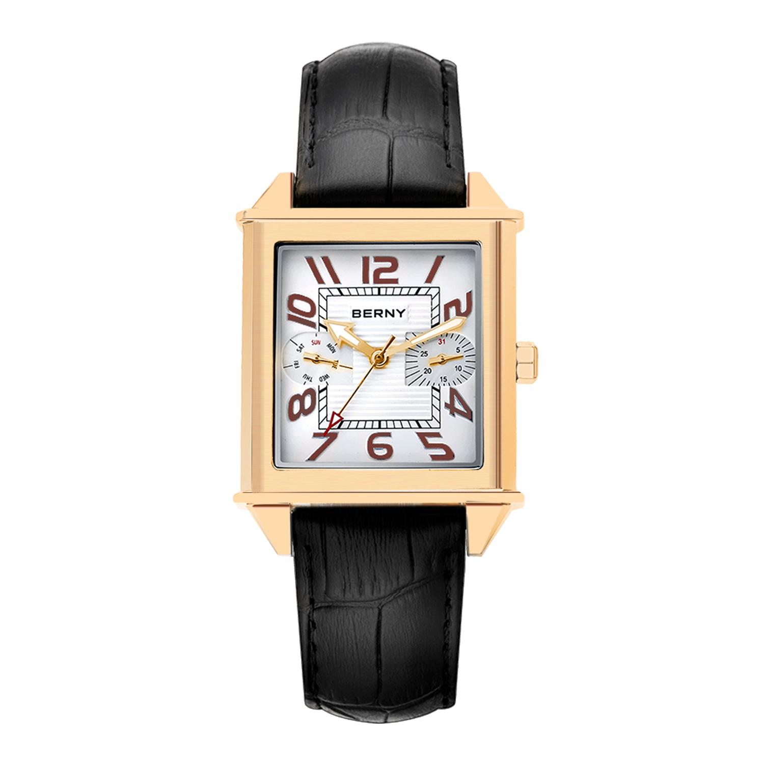 BERNY 6P25 남성용 쿼츠 시계 골든 뉴 스퀘어  - Cartier Watch Tank 리뷰 및 가격