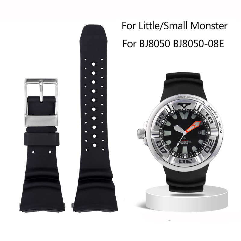 1 pc 새로운 BJ8050-08E 실리콘 고무 밴드  - Citizen Watch Promaster 리뷰 및 가격
