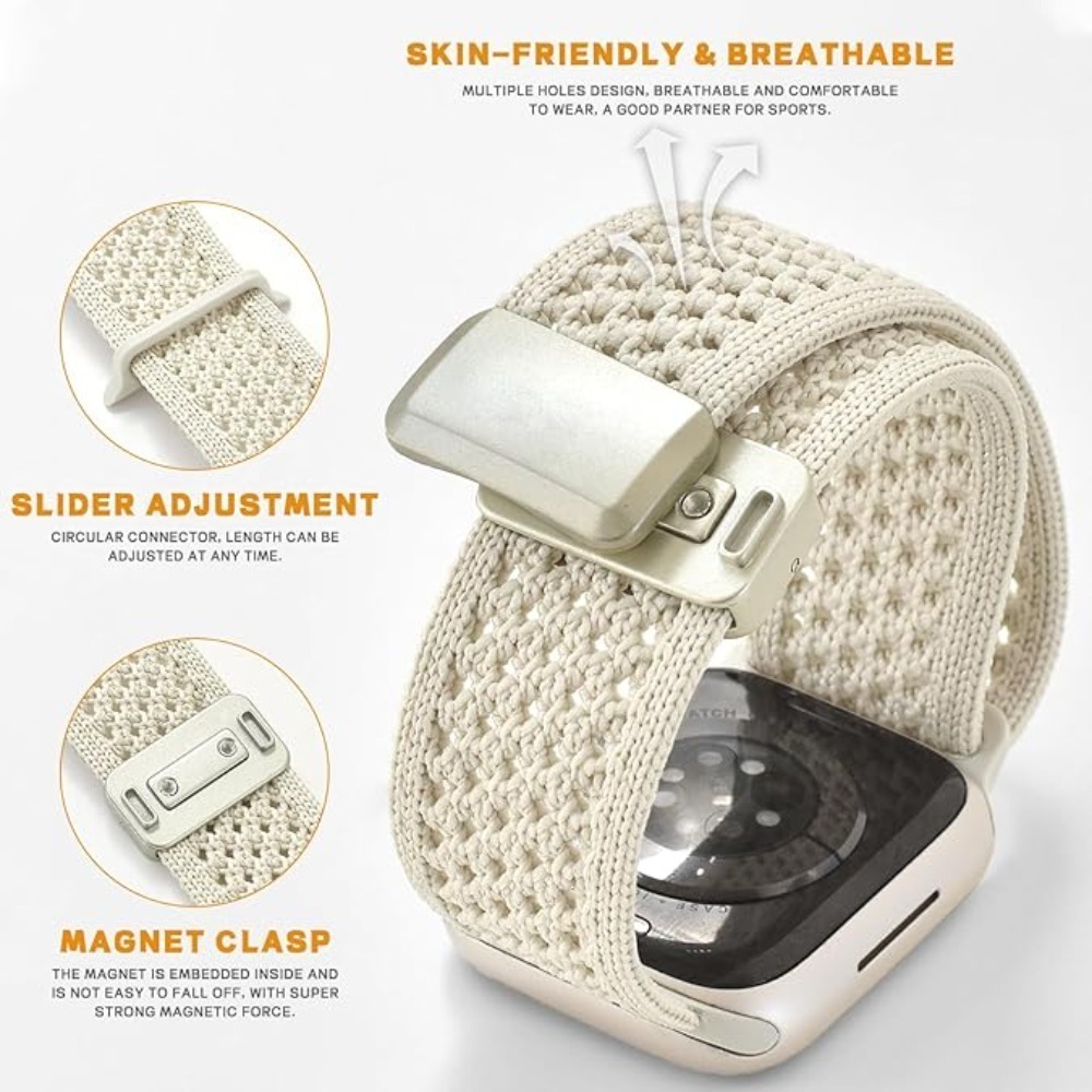 애플 워치 스트랩용 브레이디드 나일론 밴드 41mm 4 - Milanese Loop Magnetic 리뷰 및 가격